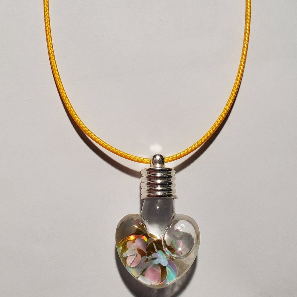 Floating Glitter Necklace